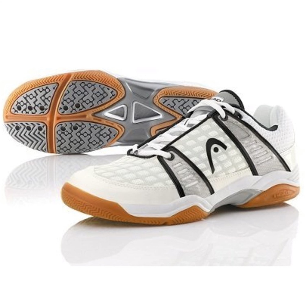 Head Eclipse Indoor Court Shoes White Black 7.5